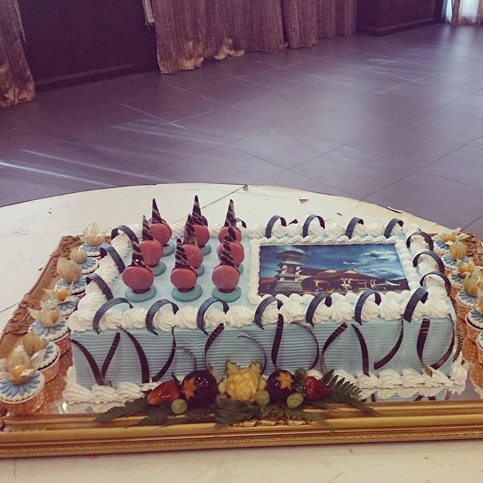 Fruit Decorated Celebration Cake